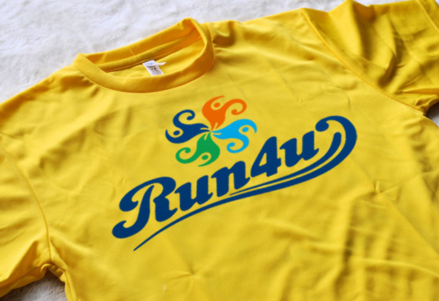 画像: Run4u オリジナルTシャツ≪ランナー用　ドライ≫